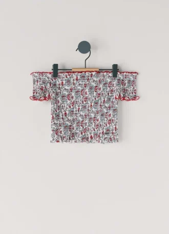 Top con estampado floral