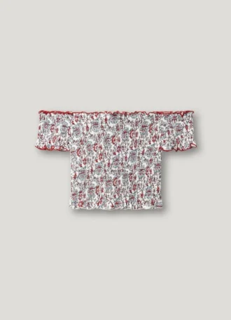 Top con estampado floral