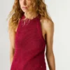 Top de cuello halter de ganchillo Top de cuello halter de ganchillo