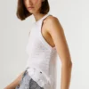Top de cuello halter de ganchillo Top de cuello halter de ganchillo