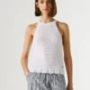 Top de cuello halter de ganchillo Top de cuello halter de ganchillo