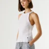 Top de cuello halter de ganchillo Top de cuello halter de ganchillo