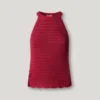 Top de cuello halter de ganchillo Top de cuello halter de ganchillo