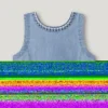 Top de denim sin mangas