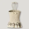 Top de lino con cuello halter Top de lino con cuello halter
