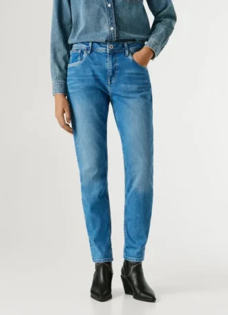 Vaqueros de talle alto y corte ajustado – Violeta