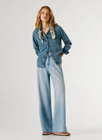 Vaqueros de talle alto y corte ancho – Jaimy