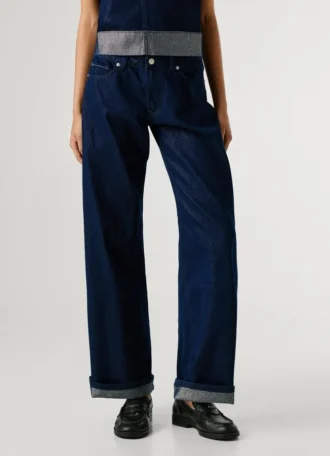 Vaqueros de talle alto y corte ancho – Lina
