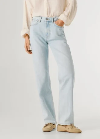 Vaqueros de talle alto y corte recto – Robyn