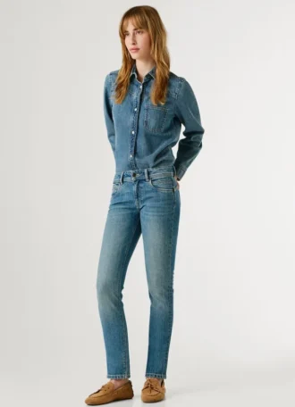 Vaqueros de talle bajo y corte ajustado – Iconic Brooke