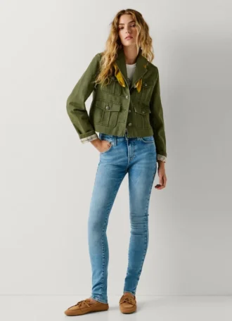 Vaqueros pitillo de talle medio – Regent