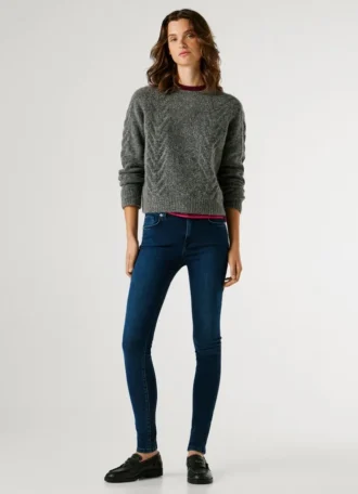 Vaqueros pitillo de talle medio – Regent