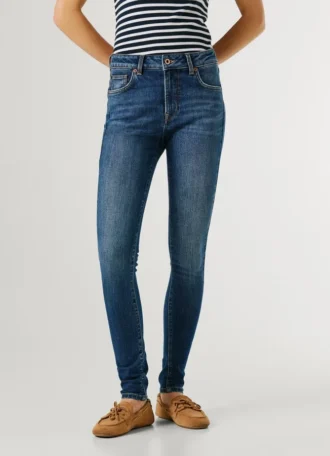 Vaqueros pitillo de talle medio – Regent
