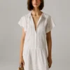 Vestido corto con encaje