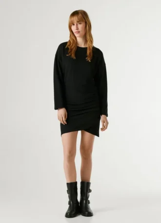 Vestido corto de felpa