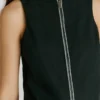 Vestido corto de sarga
