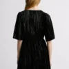 Vestido corto de terciopelo