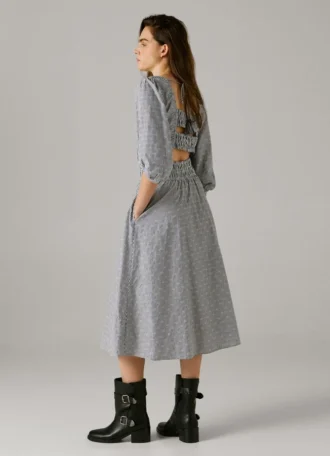 Vestido largo a rayas