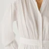 Vestido largo con cuello camisero