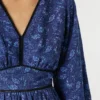 Vestido largo con estampado de cachemira