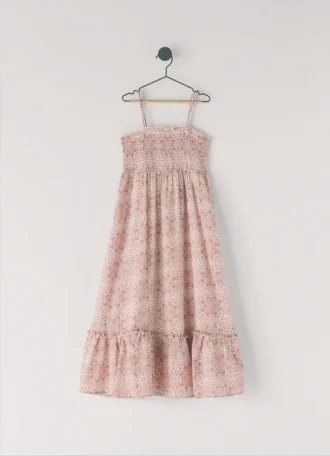 Vestido largo con estampado floral