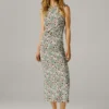 Vestido largo con estampado floral