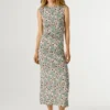 Vestido largo con estampado floral