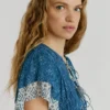 Vestido largo con estampado floral