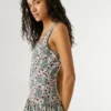 Vestido largo con estampado floral