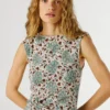 Vestido largo con estampado floral