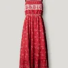Vestido largo con estampado floral