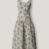 Vestido largo con estampado floral