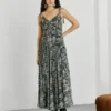 Vestido largo con tirantes
