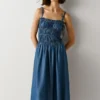 Vestido largo con tirantes