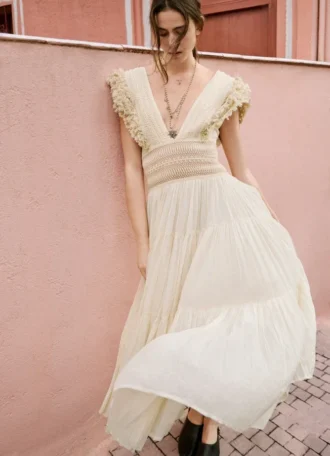 Vestido largo con tirantes