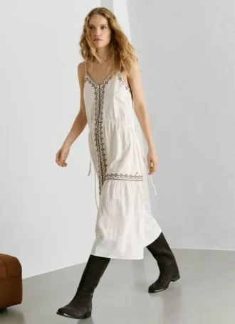 Vestido largo con tirantes