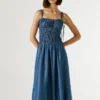 Vestido largo con tirantes