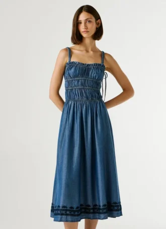 Vestido largo con tirantes