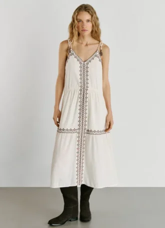 Vestido largo con tirantes