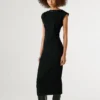 Vestido largo de canalé Vestido largo de canalé