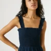 Vestido largo de popelín
