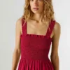 Vestido largo de popelín