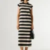 Vestido midi a rayas Vestido midi a rayas