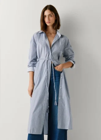Vestido midi a rayas