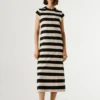 Vestido midi a rayas Vestido midi a rayas
