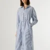 Vestido midi a rayas Vestido midi a rayas