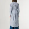 Vestido midi a rayas Vestido midi a rayas