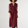 Vestido midi de lunares