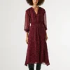 Vestido midi de lunares