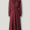 Vestido midi de lunares